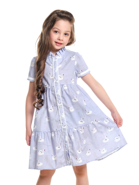 Платье для девочек Mini Maxi, модель 7547, цвет мультиколор - Платья для девочек с коротким рукавом