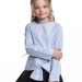 Блузка для девочек Mini Maxi, модель 7497, цвет голубой/мультиколор