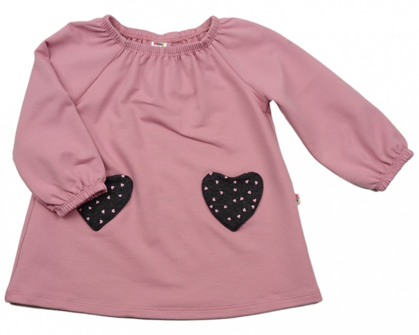 Платье для девочек Mini Maxi, модель 2573, цвет розовый - Платья для девочек с длинным рукавом