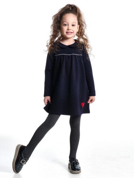 Платье для девочек Mini Maxi, модель 2572, цвет темно-синий - Платья для девочек с длинным рукавом