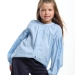 Рубашка для девочек Mini Maxi, модель 7980, цвет голубой