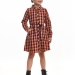 Платье для девочек Mini Maxi, модель 4060, цвет оранжевый/клетка