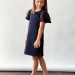 Платье для девочки нарядное БУШОН ST5410, цвет темно-синий