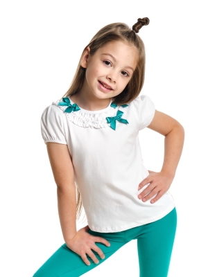 Блузка для девочек Mini Maxi, модель 0604, цвет белый