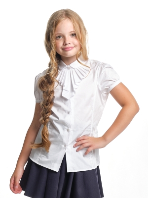 Блузка для девочек Mini Maxi, модель 7819, цвет белый