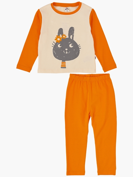 Комплект для девочек Mini Maxi, модель 1061, цвет оранжевый - Пижамы для девочек
