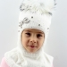 Шлем для девочки Джульетта, Миалт белый, зима