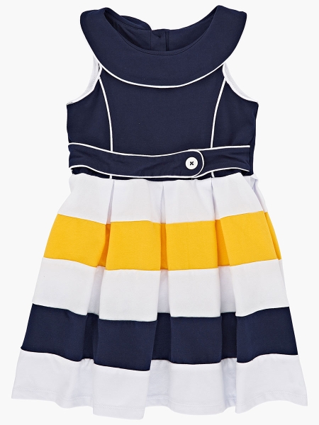 Платье для девочек Mini Maxi, модель 1554, цвет желтый - Платья для девочек с коротким рукавом