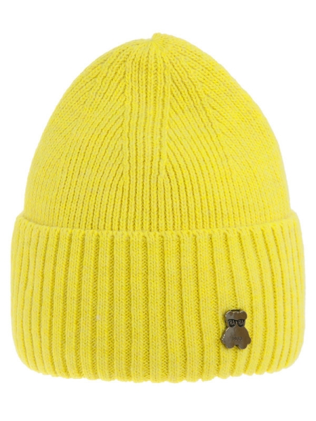 Шапка для девочки Мистерия, Миалт желтый, зима - Зимние шапки для девочек