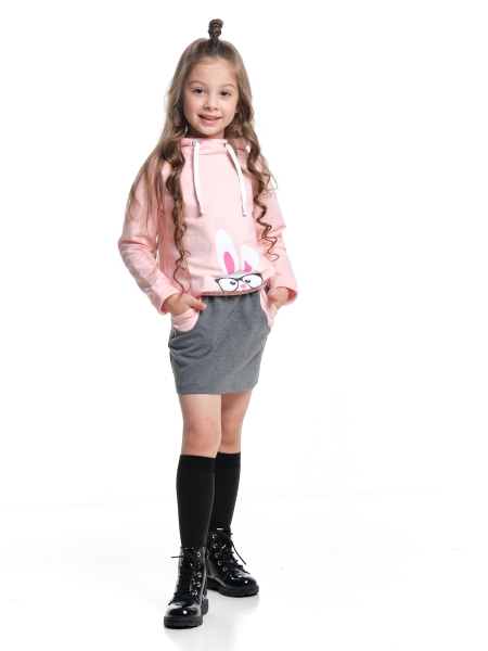 Комплект одежды для девочек Mini Maxi, модель 3812/3813, цвет кремовый/розовый - Комплекты трикотажные
