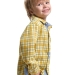 Рубашка для мальчиков Mini Maxi, модель 7976, цвет клетка/желтый
