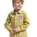 Рубашка для мальчиков Mini Maxi, модель 7976, цвет клетка/желтый