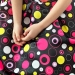 Платье для девочки нарядное БУШОН ST37, стиляги цвет черный/малиновый/желтый
