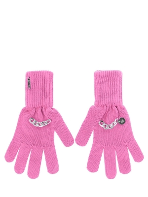 Перчатки для девочки Эля, Миалт ярко-розовый, весна-осень