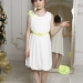 Платье нарядное для девочки Сандра, Lila Style (молоко/лайм - нарядное)