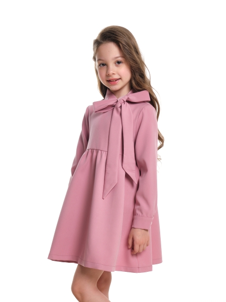 Платье для девочек Mini Maxi, модель 7372, цвет розовый - Платья для девочек с длинным рукавом