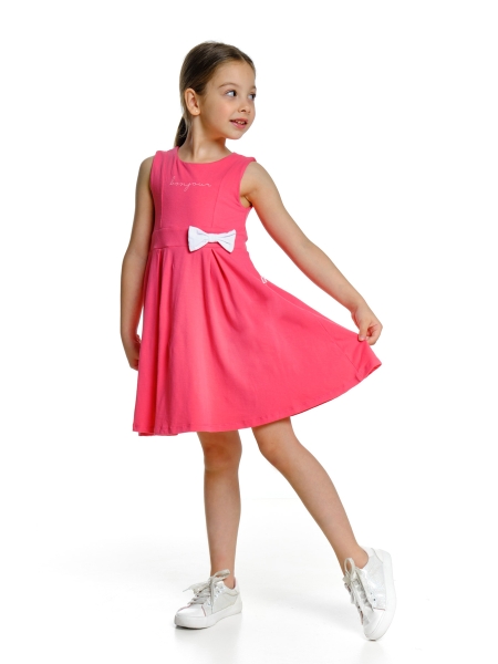 Платье для девочек Mini Maxi, модель 3199, цвет коралловый - Платья для девочек с коротким рукавом