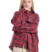 Рубашка для девочек Mini Maxi, модель 8081, цвет красный/клетка
