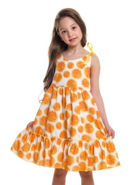 Платье для девочек Mini Maxi, модель 7494, цвет оранжевый - Платья для девочек с коротким рукавом
