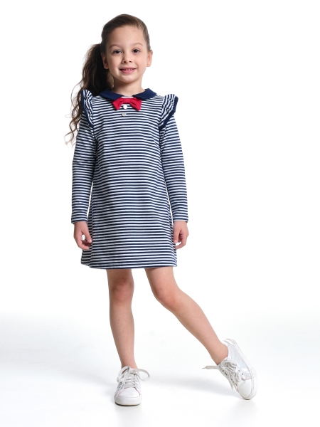 Платье для девочек Mini Maxi, модель 1024, цвет мультиколор - Платья для девочек с длинным рукавом