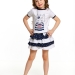 Комплект одежды для девочек Mini Maxi, модель 1356/1357, цвет белый/синий