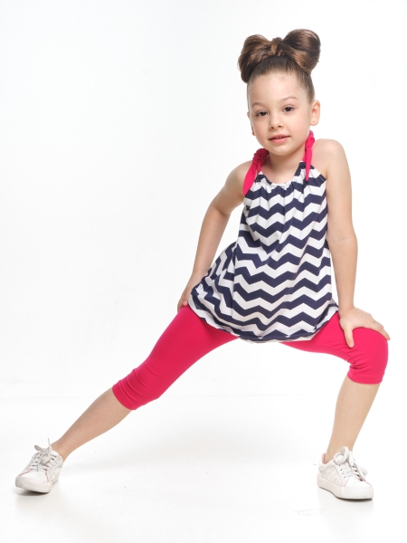 Комплект одежды для девочек Mini Maxi, модель 0806/0807, цвет синий - Комплекты трикотажные