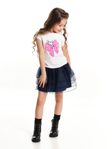 Комплект одежды для девочек Mini Maxi, модель 3997/3998, цвет темно-синий - Комплекты летние