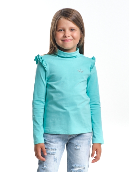 Водолазка для девочек Mini Maxi, модель 6796, цвет бирюзовый - Водолазки для девочек