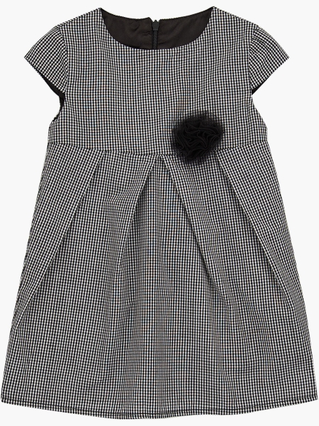 Платье для девочек Mini Maxi, модель 6231, цвет мультиколор/клетка - Платья для девочек с коротким рукавом