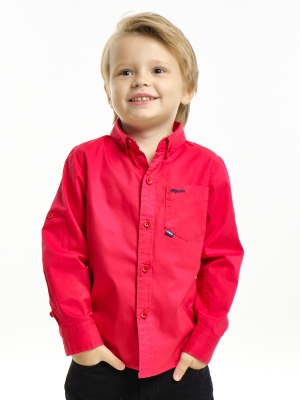 Рубашка для мальчиков Mini Maxi, модель 33g2508, цвет красный