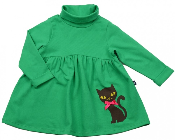 Платье для девочек Mini Maxi, модель 2508, цвет зеленый - Платья для девочек с длинным рукавом