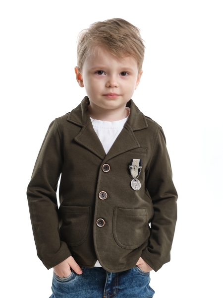 Пиджак для мальчиков Mini Maxi, модель 7712, цвет хаки - Пиджаки