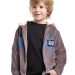 Рубашка для мальчиков Mini Maxi, модель 8012, цвет коричневый/белый