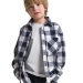 Рубашка для мальчиков Mini Maxi, модель 8041, цвет синий/белый/клетка