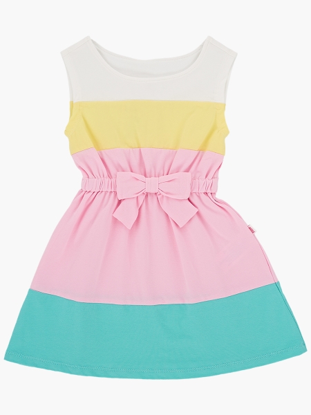 Платье для девочек Mini Maxi, модель 1440, цвет мультиколор - Платья для девочек с коротким рукавом