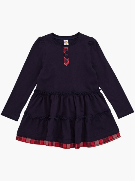 Платье для девочек Mini Maxi, модель 4890, цвет синий - Платья для девочек с длинным рукавом