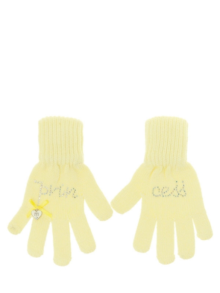 Перчатки для девочки Decor, Миалт светло-желтый, весна-осень - Перчатки