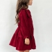Платье для девочки школьное БУШОН ST74, цвет бордовый