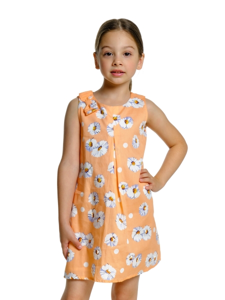 Платье для девочек Mini Maxi, модель 3271, цвет кремовый - Платья для девочек с коротким рукавом