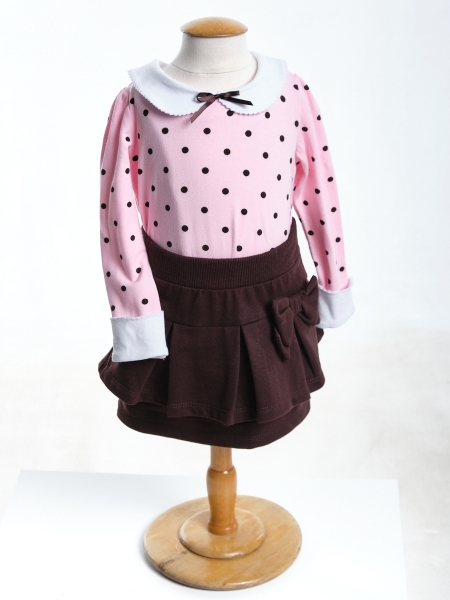 Комплект для девочек Mini Maxi, модель 0994/0995, цвет розовый - Комплекты трикотажные