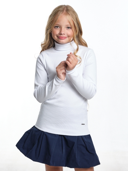 Джемпер для девочек Mini Maxi, модель 5007, цвет белый - Водолазки для девочек