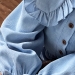 Платье для девочки школьное БУШОН ST74, цвет голубой