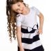 Платье для девочек Mini Maxi, модель 1412, цвет белый/синий