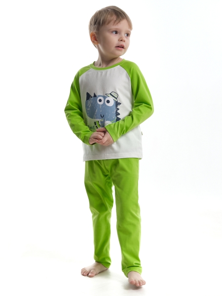 Пижама для мальчиков Mini Maxi, модель 1151, цвет салатовый - Пижамы для мальчиков