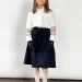 Юбка для девочек школьная с карманами БУШОН, модель SK90, цвет темно-синий