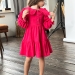 Платье для девочки школьное БУШОН ST74, цвет фуксия