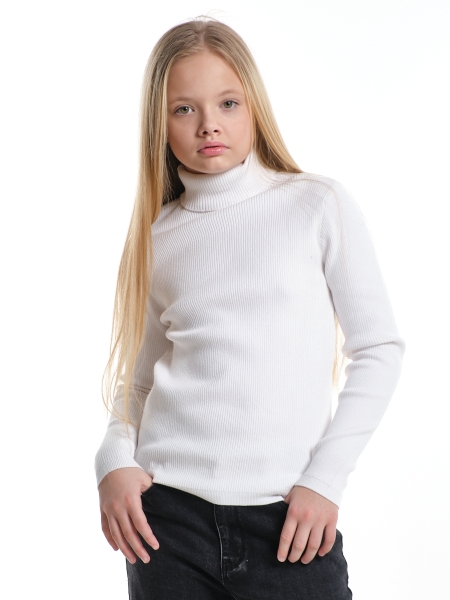 Джемпер для девочек Mini Maxi, модель 3312246, цвет белый - Водолазки для девочек