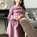 Платье для девочки школьное БУШОН ST73, цвет темно-розовый