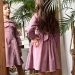 Платье для девочки школьное БУШОН ST73, цвет темно-розовый