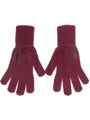 Перчатки для мальчика Корсар, Миалт бордовый, весна-осень